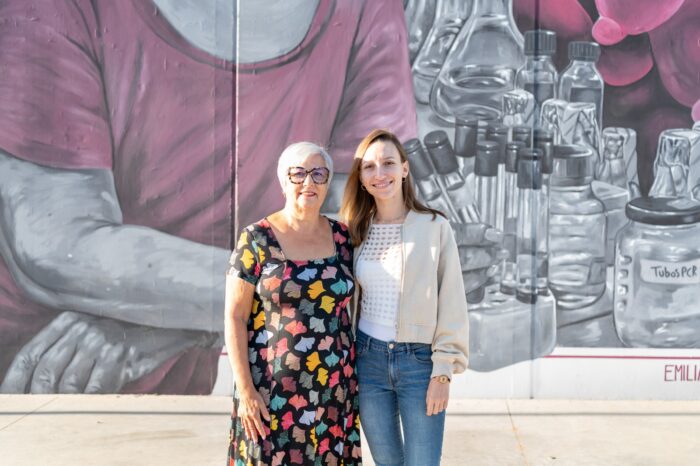 Dones de Ciència homenajea a la investigadora valenciana Emilia Matallana, con un mural en el IES 5 de Sagunto  