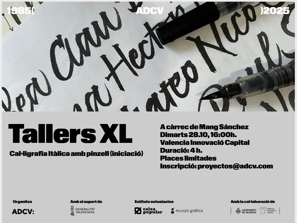 ADCV Taller Caligrafía. 28 octubre